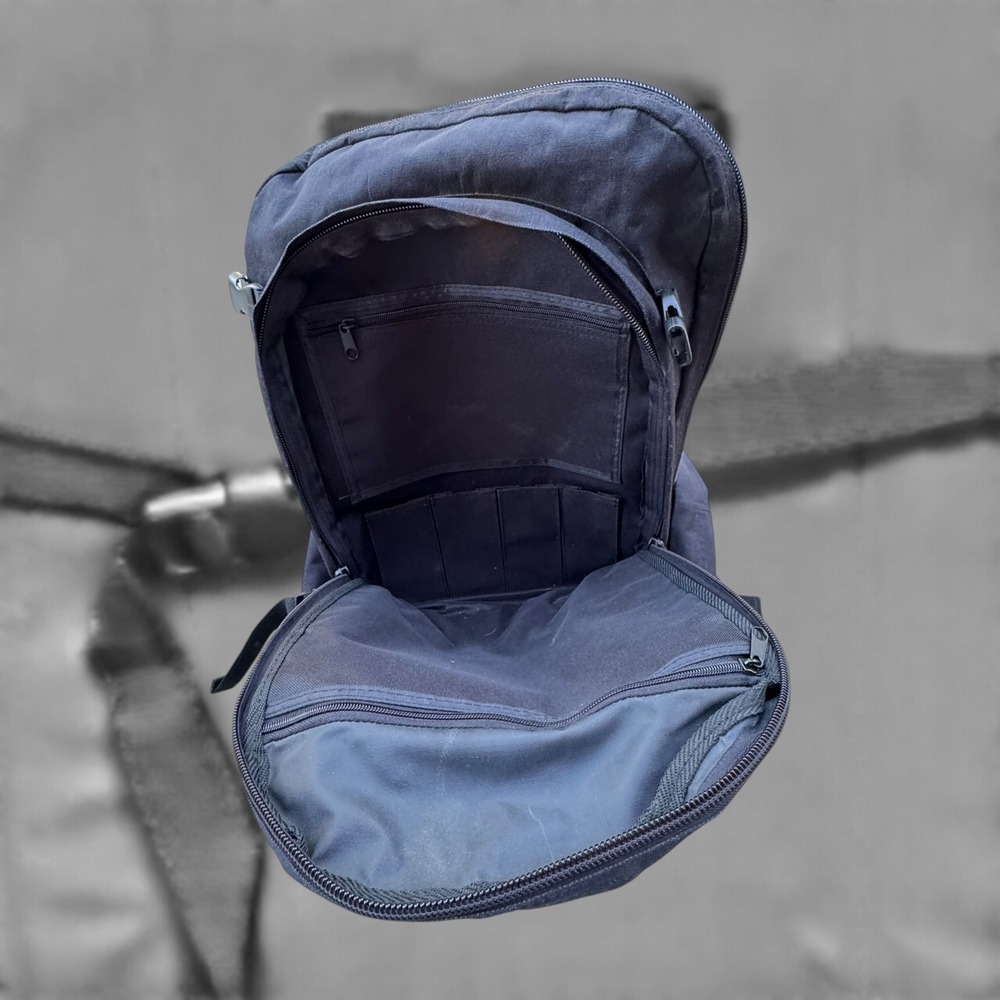 Sandpiper of California Bug Out Bag Black Tactical Expandable Backpack Canvas - Picture 10 of 10